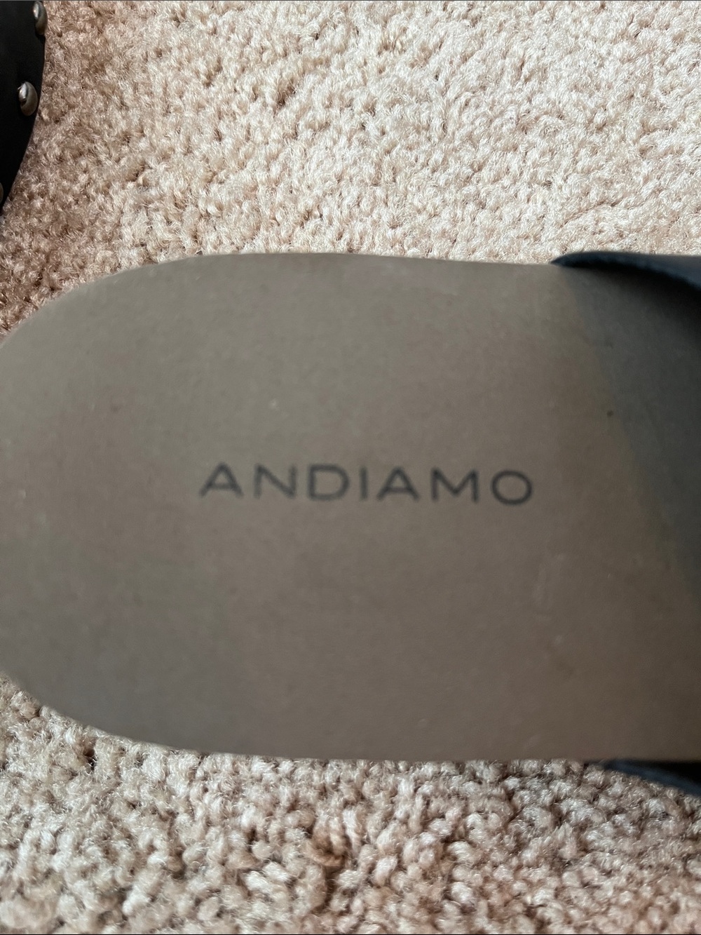 Andiamo Studded Rhinestone Slides - Picture 7 of 9